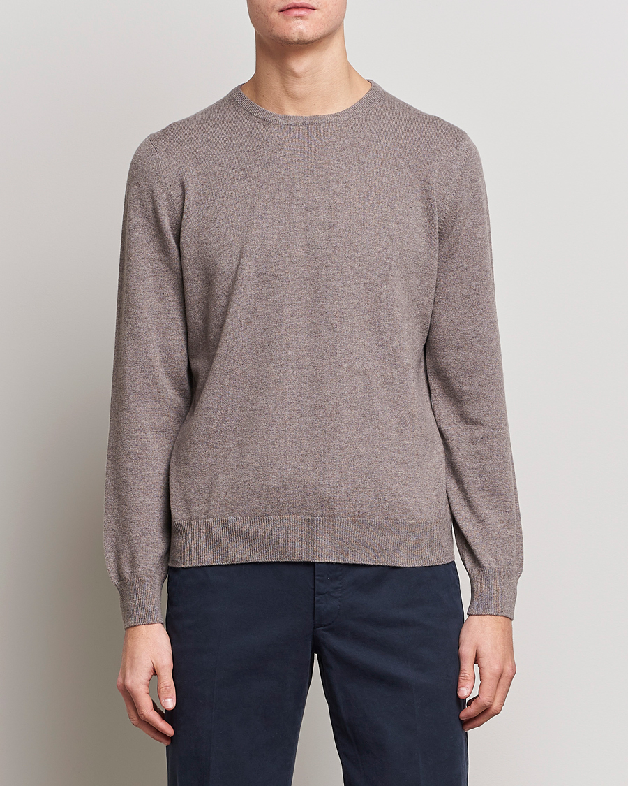 Homme | Pulls Et Tricots | Gran Sasso | Wool/Cashmere Crew Neck Mud Brown