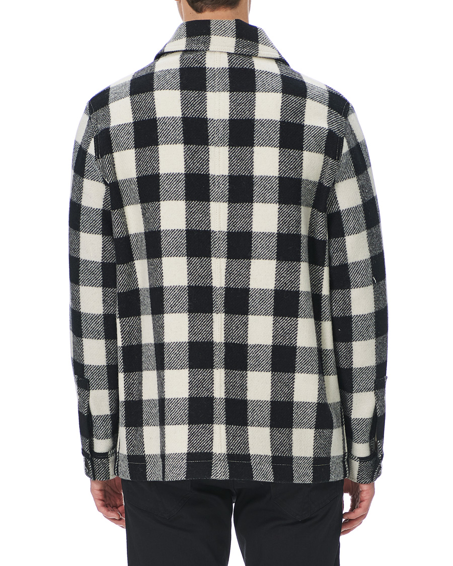 Homme | Manteaux Et Vestes | AMI | Overcheck Flannel Shirt Jacket Black/White