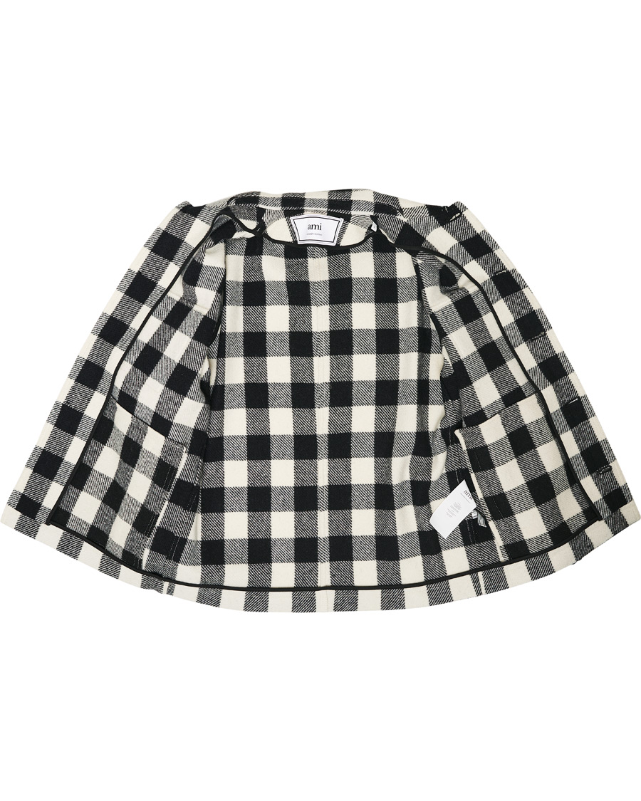 Homme | Manteaux Et Vestes | AMI | Overcheck Flannel Shirt Jacket Black/White