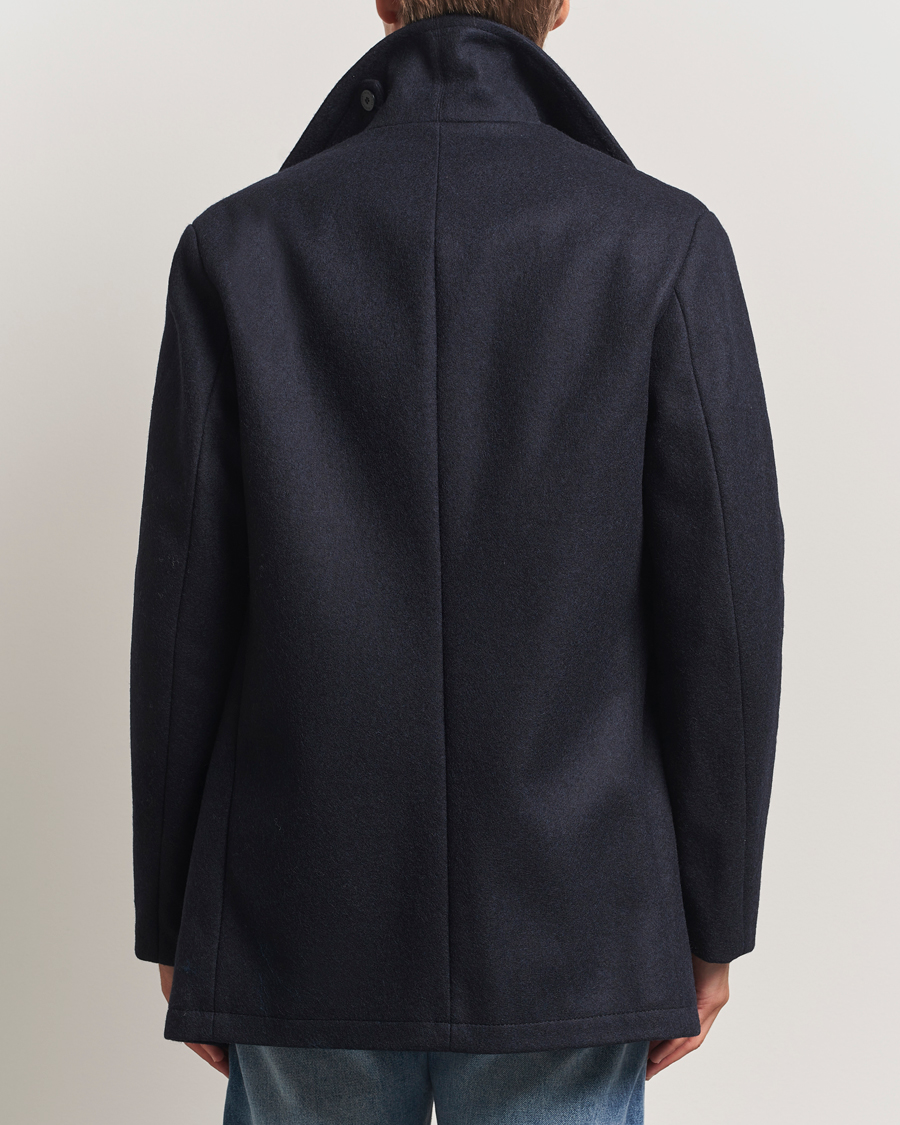 Homme | Manteaux Et Vestes | Armor-lux | Kermor Wool Peacoat Navy