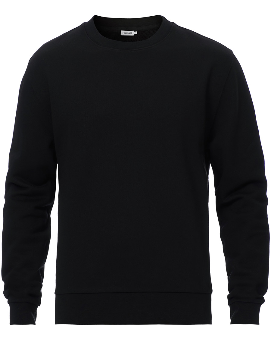 Homme | Pulls Et Tricots | Filippa K | Gustaf Cotton Sweatshirt Black