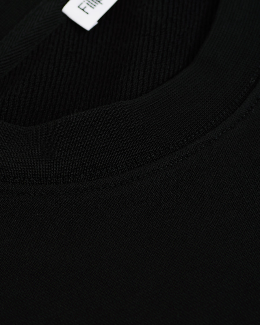 Homme | Pulls Et Tricots | Filippa K | Gustaf Cotton Sweatshirt Black