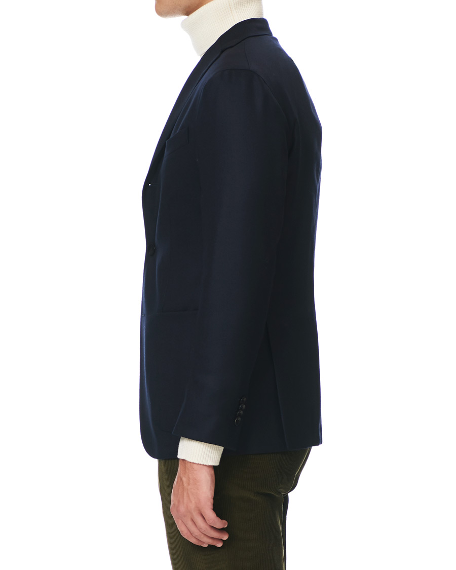 Homme | Blazers | Boglioli | K Jacket Wool Hopsack Blazer Navy
