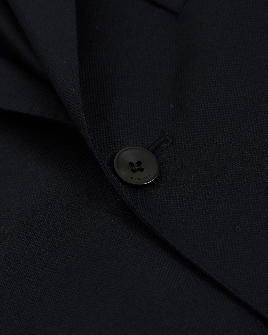 Homme | Blazers | Boglioli | K Jacket Wool Hopsack Blazer Navy