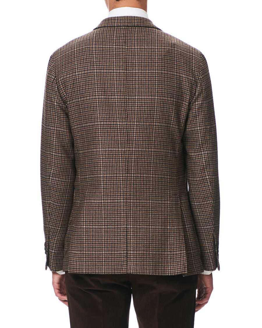 Homme | Blazers | Boglioli | K Jacket Houndstooth Blazer Brown
