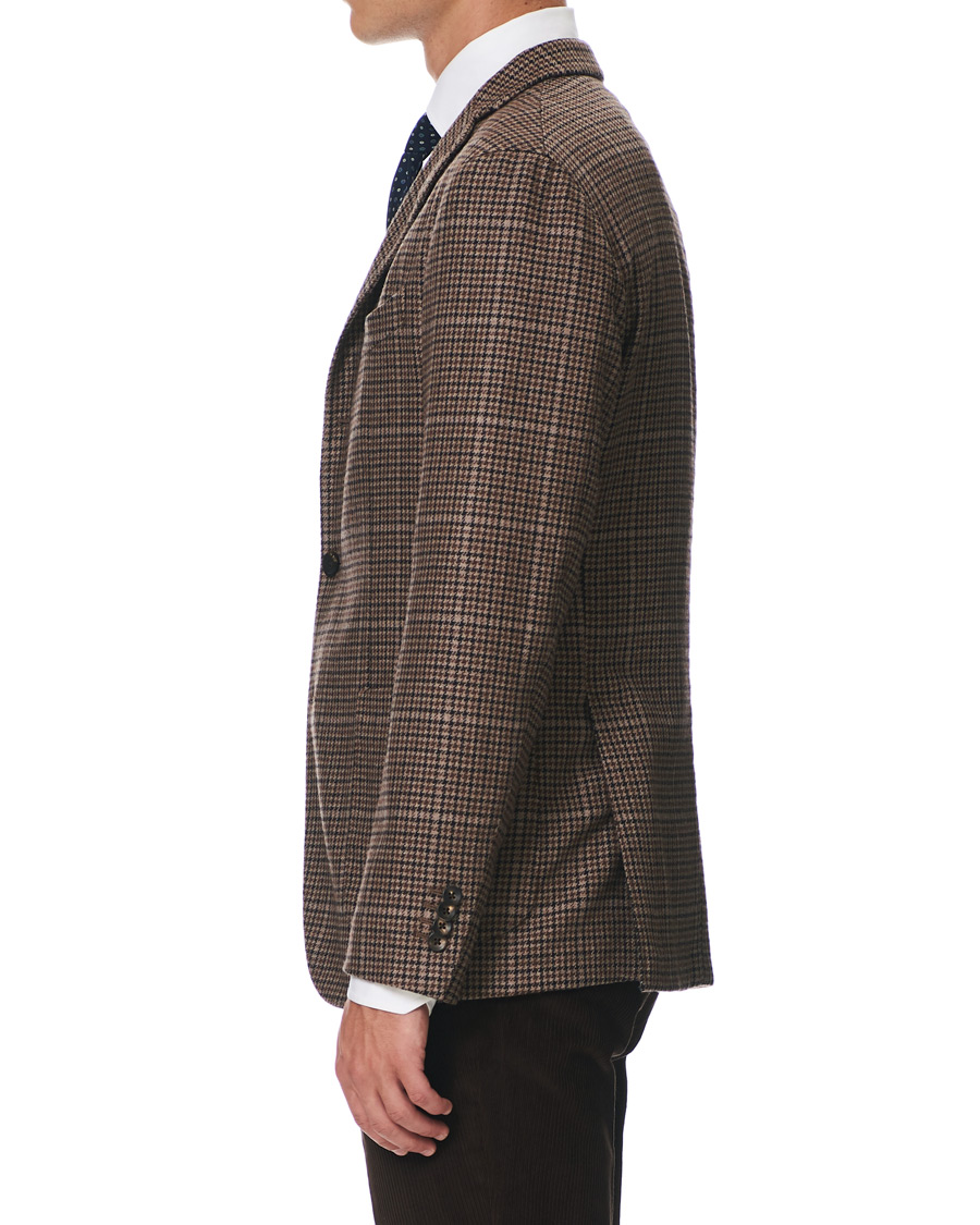 Homme | Blazers | Boglioli | K Jacket Houndstooth Blazer Brown