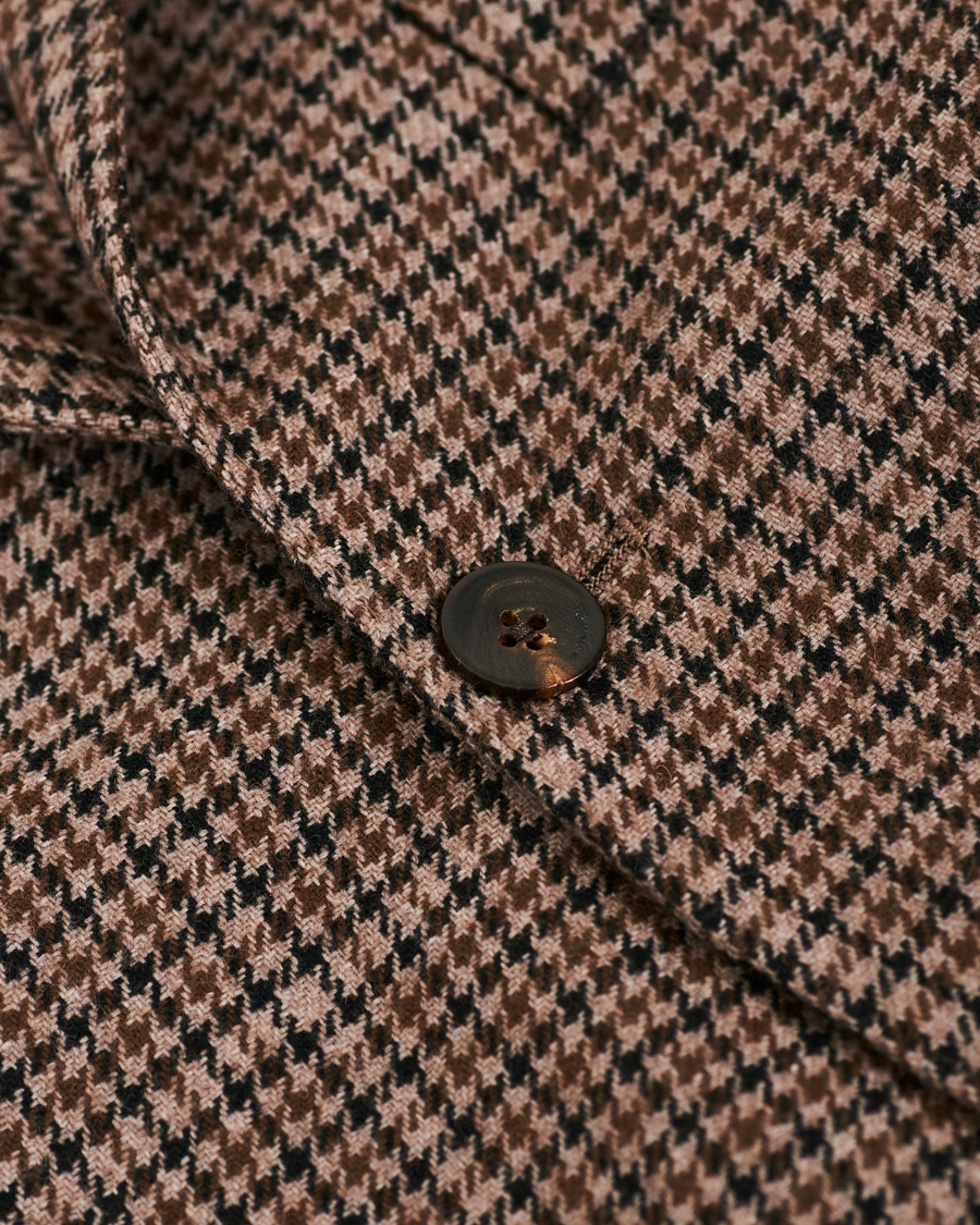 Homme | Blazers | Boglioli | K Jacket Houndstooth Blazer Brown
