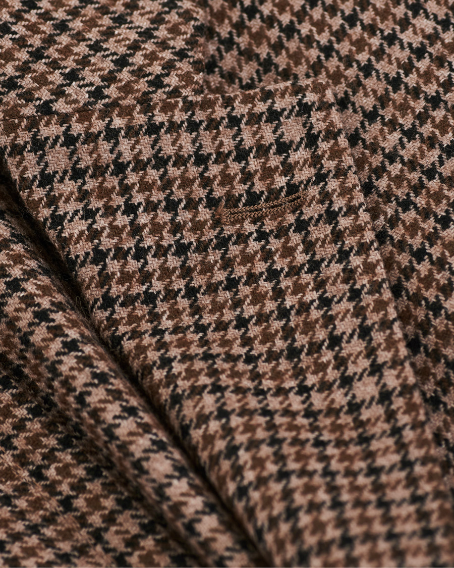 Homme | Blazers | Boglioli | K Jacket Houndstooth Blazer Brown