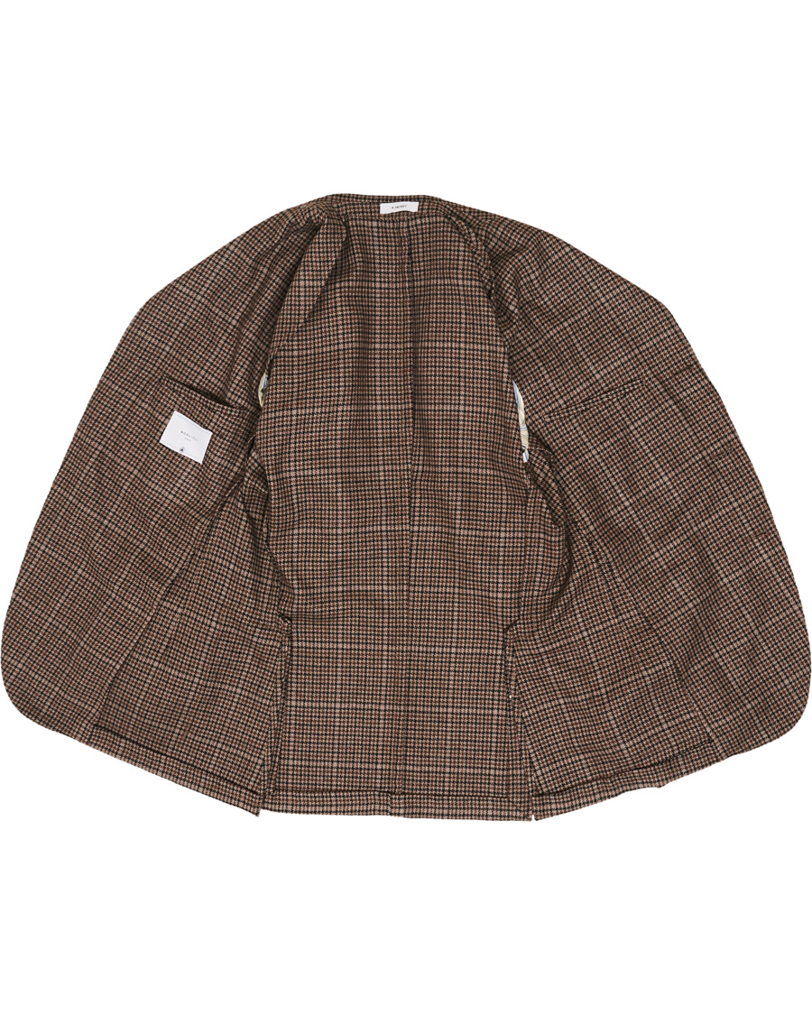 Homme | Blazers | Boglioli | K Jacket Houndstooth Blazer Brown