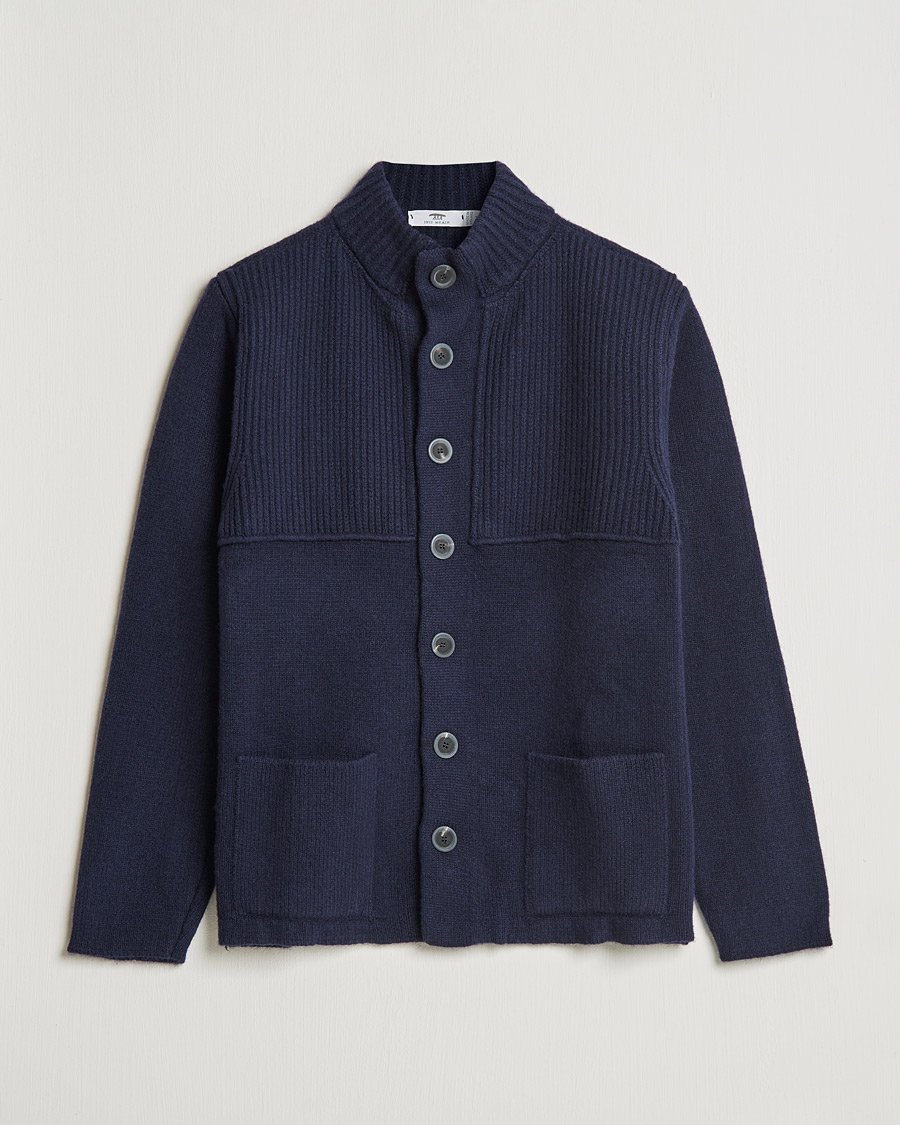 Homme | Pulls Et Tricots | Inis Meáin | Heavy Wool Cardigan Navy
