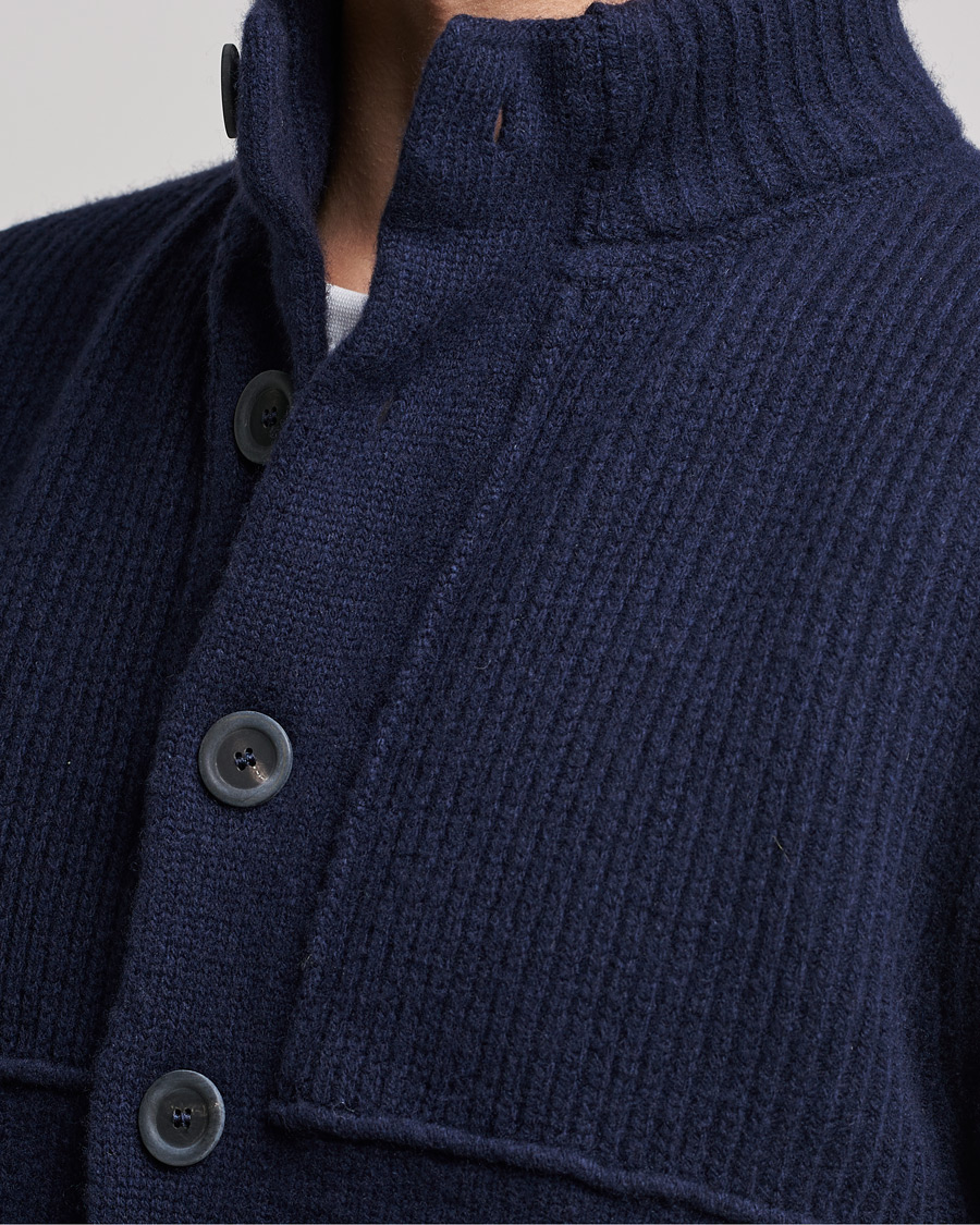 Homme | Pulls Et Tricots | Inis Meáin | Heavy Wool Cardigan Navy