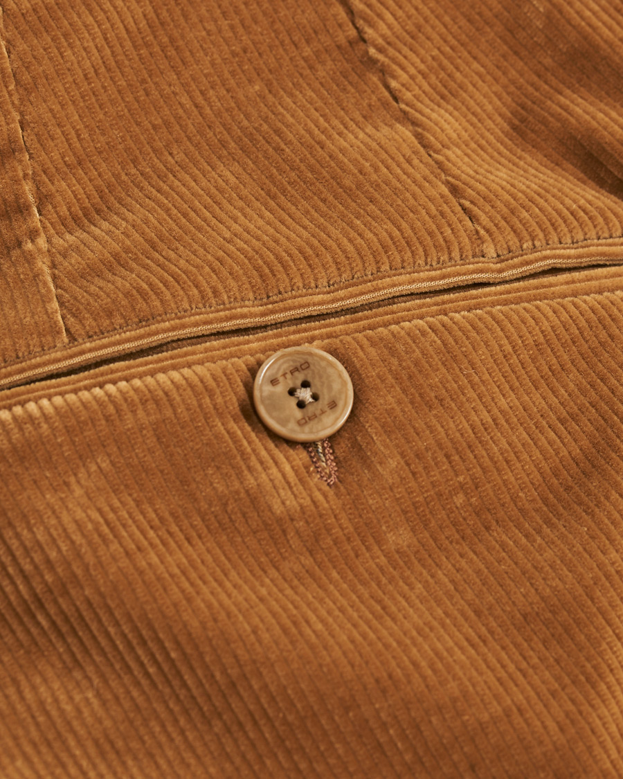 Homme | Pantalons | Etro | Pleated Corduroy Trousers Khaki