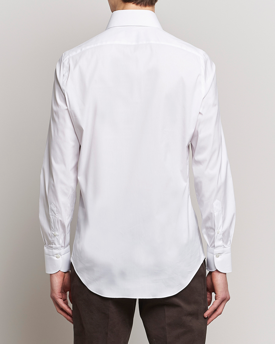 Homme | Chemises | Finamore Napoli | Milano Slim Fit Stretch Shirt White