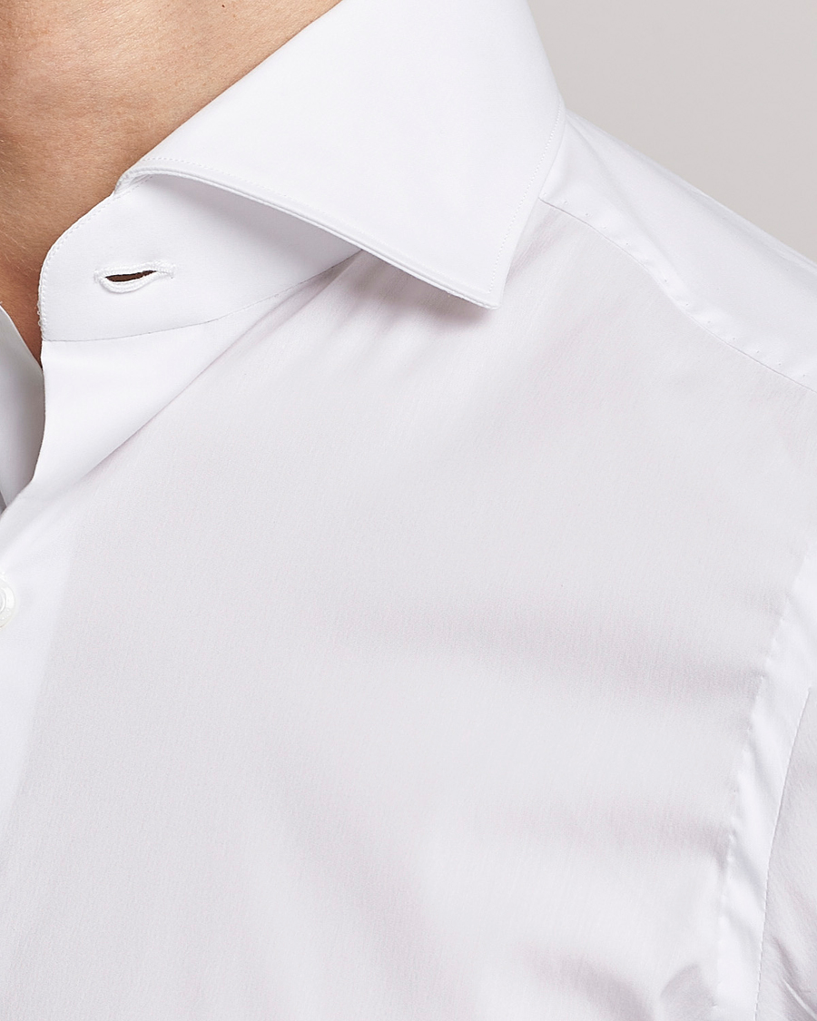 Homme | Chemises | Finamore Napoli | Milano Slim Fit Stretch Shirt White