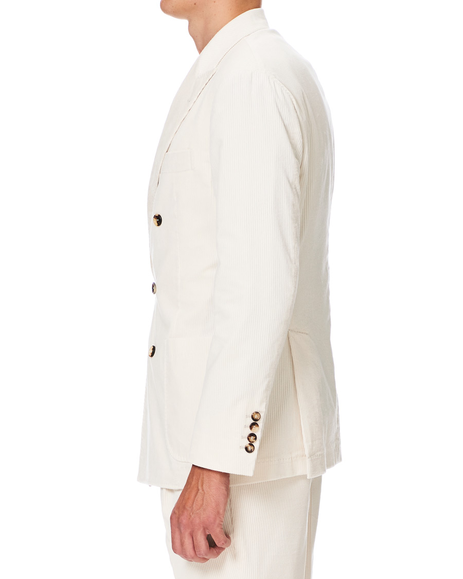 Homme | Blazers | Brunello Cucinelli | Sea Island Cotton Corduroy Blazer Winter White