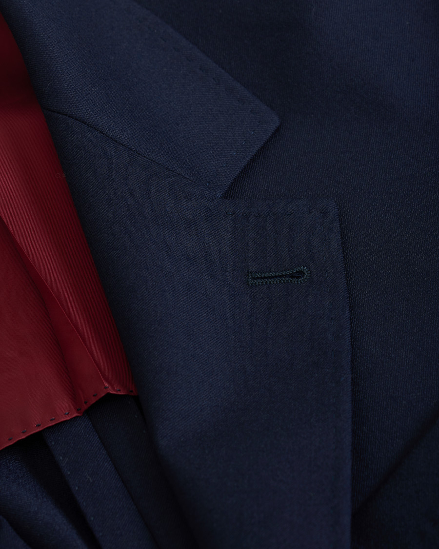 Homme | Blazers | Brunello Cucinelli | Flannel Blazer Navy