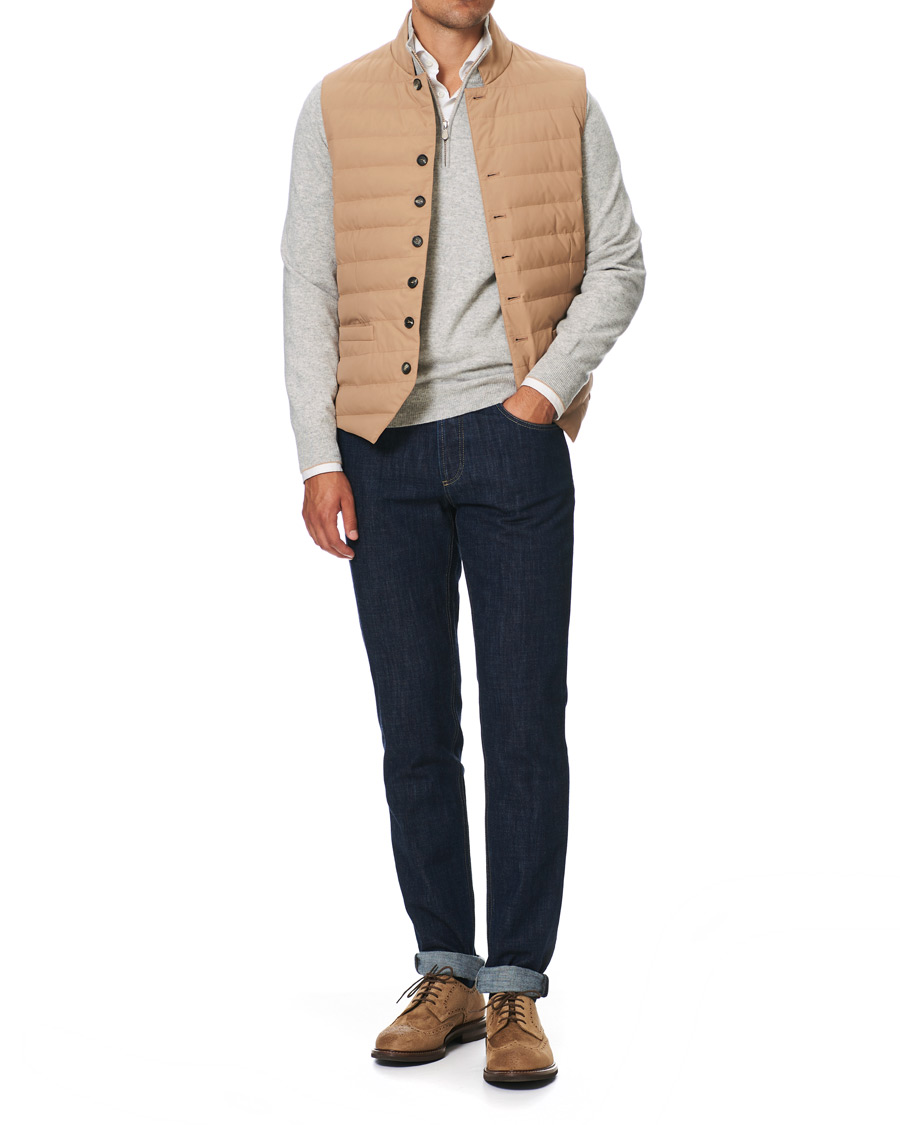 Homme | Jeans | Brunello Cucinelli | Slim Fit 5-Pocket Jeans Dark Indigo