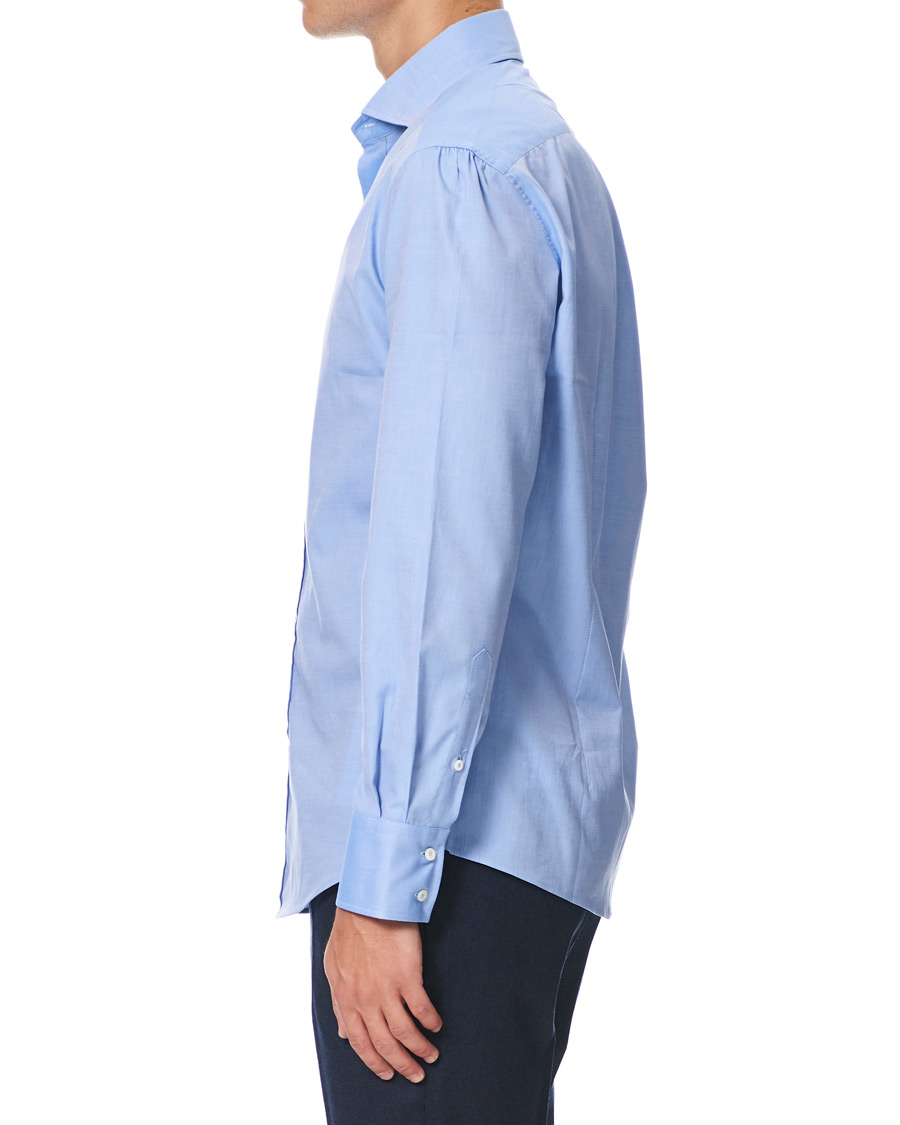 Homme | Chemises | Brunello Cucinelli | Slim Fit Twill Shirt Blue