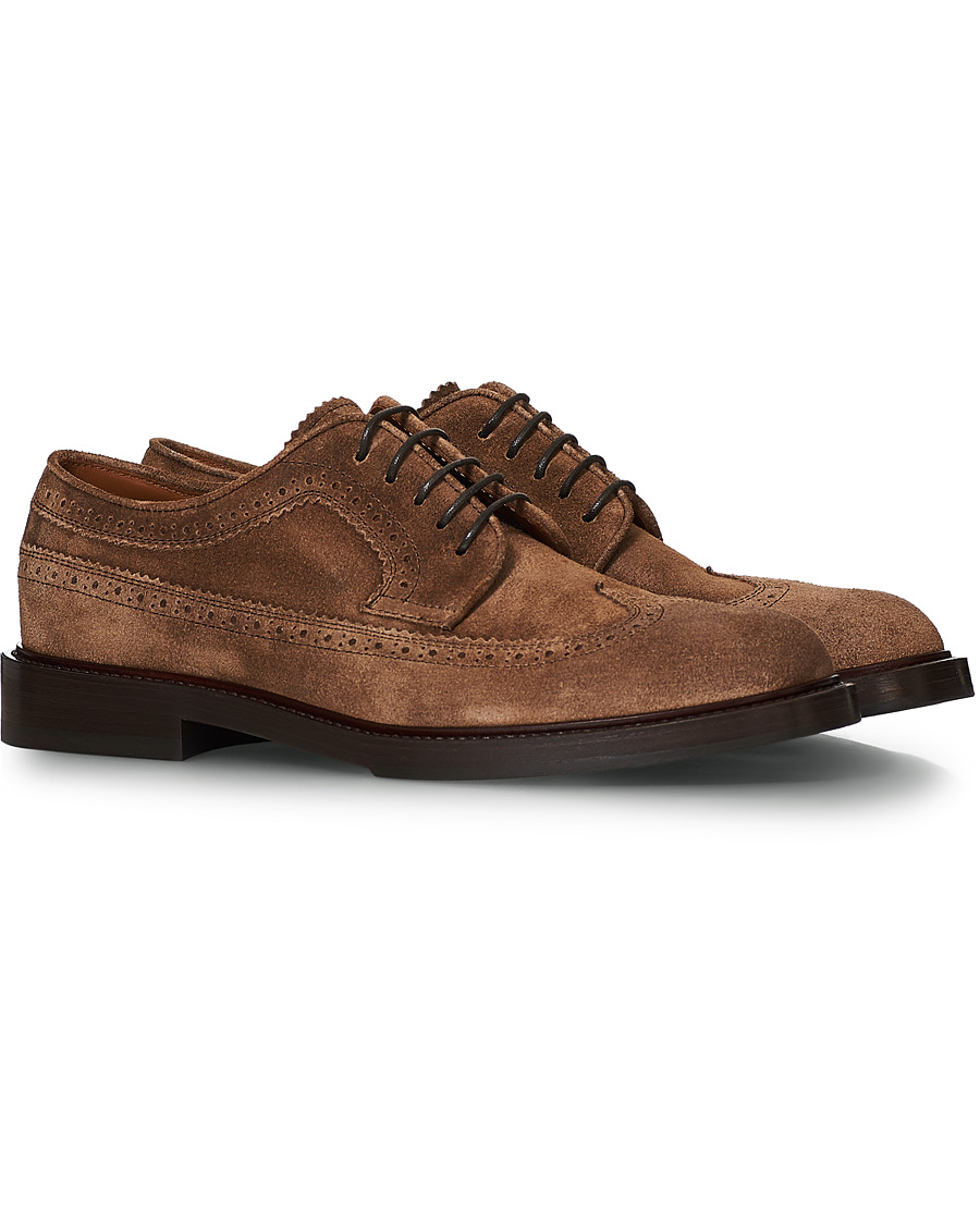 Homme | Brunello Cucinelli Longwing Brogue Brown Suede | Brunello Cucinelli | Longwing Brogue Brown Suede