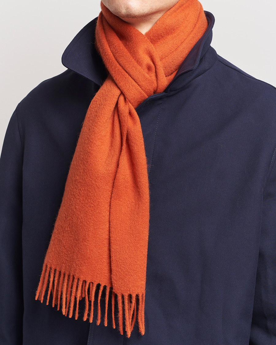 Homme | Amanda Christensen Wool Scarf Orange | Amanda Christensen | Wool Scarf Orange