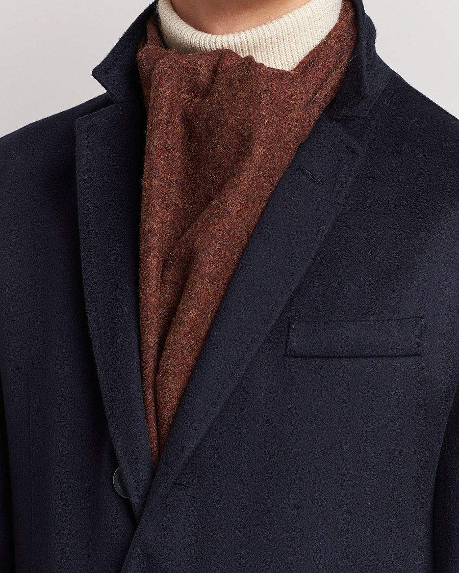 Homme | Amanda Christensen Wool Scarf Rost Melange | Amanda Christensen | Wool Scarf Rost Melange