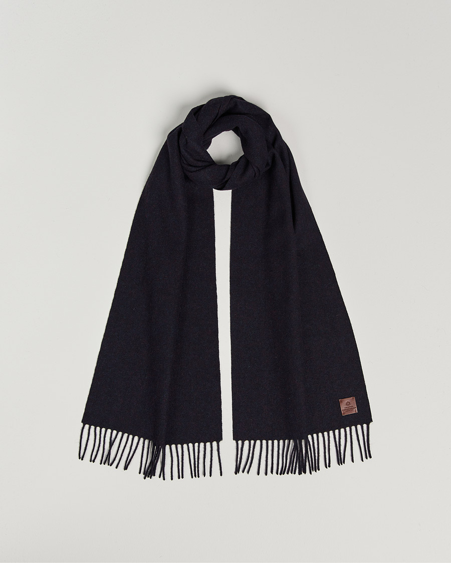 Homme | Amanda Christensen Merino Wool Scarf Navy Melange | Amanda Christensen | Merino Wool Scarf Navy Melange