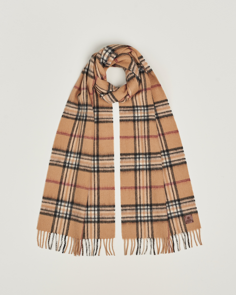 Homme | Écharpes | Amanda Christensen | Wool Check Scarf Beige