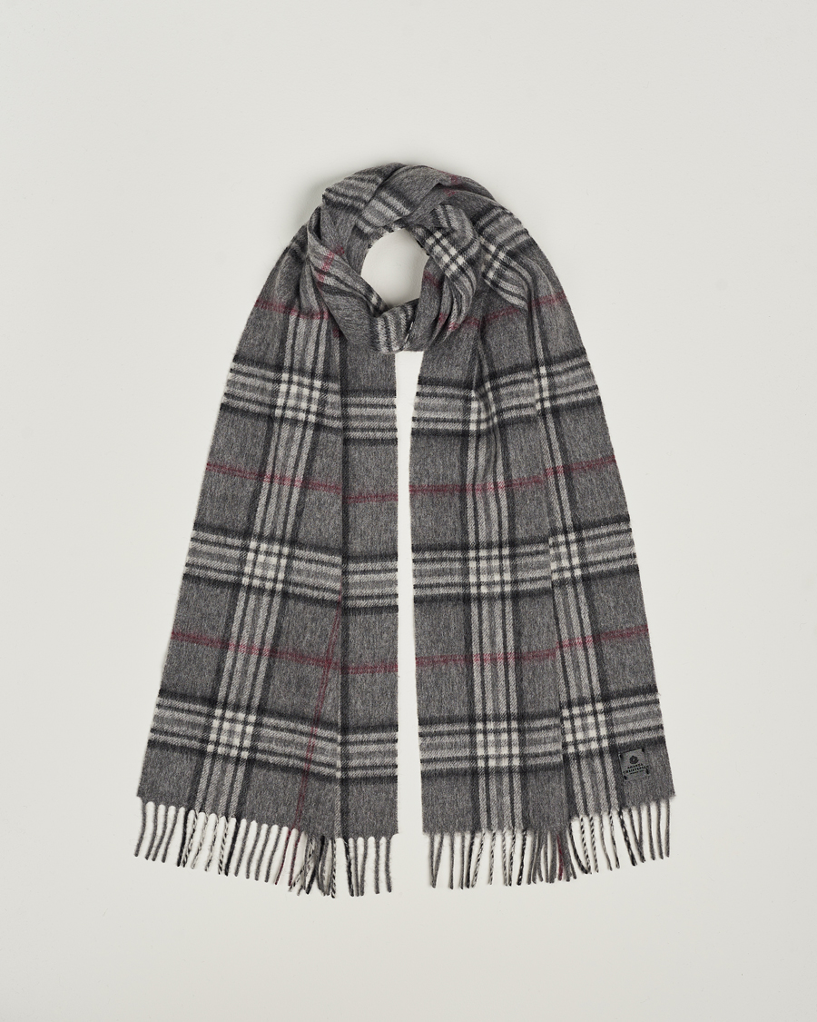 Homme | Amanda Christensen Wool Check Scarf Grey | Amanda Christensen | Wool Check Scarf Grey