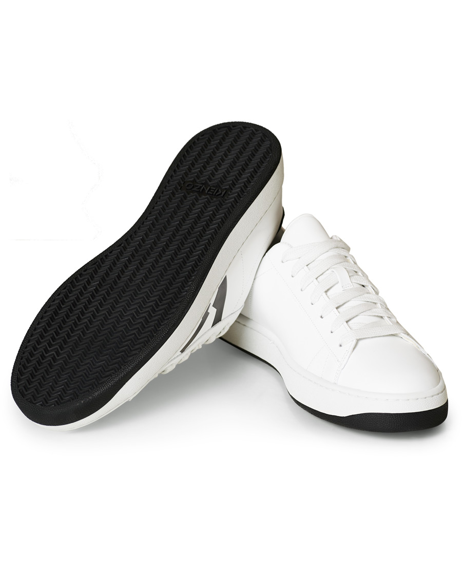 Homme | KENZO K-Logo Lace Up Sneaker White | KENZO | K-Logo Lace Up Sneaker White