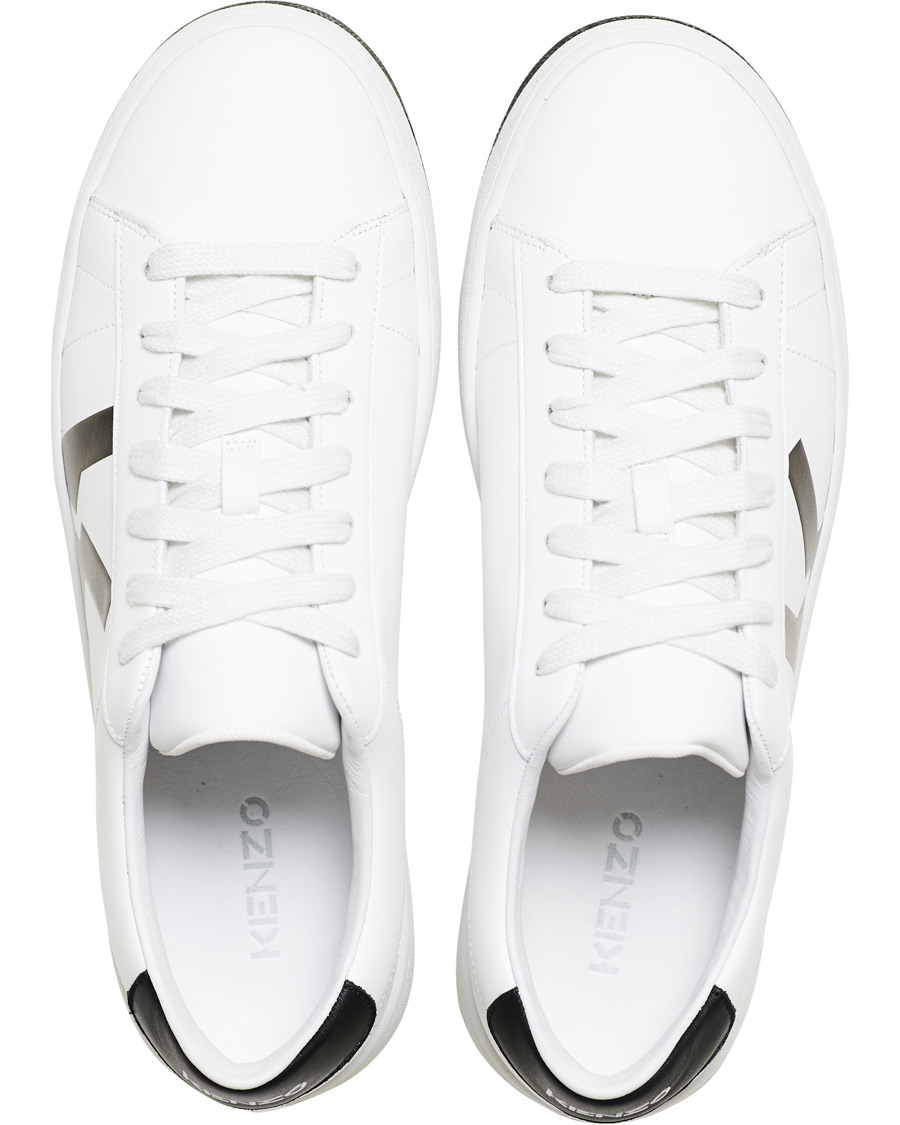 Homme | KENZO K-Logo Lace Up Sneaker White | KENZO | K-Logo Lace Up Sneaker White
