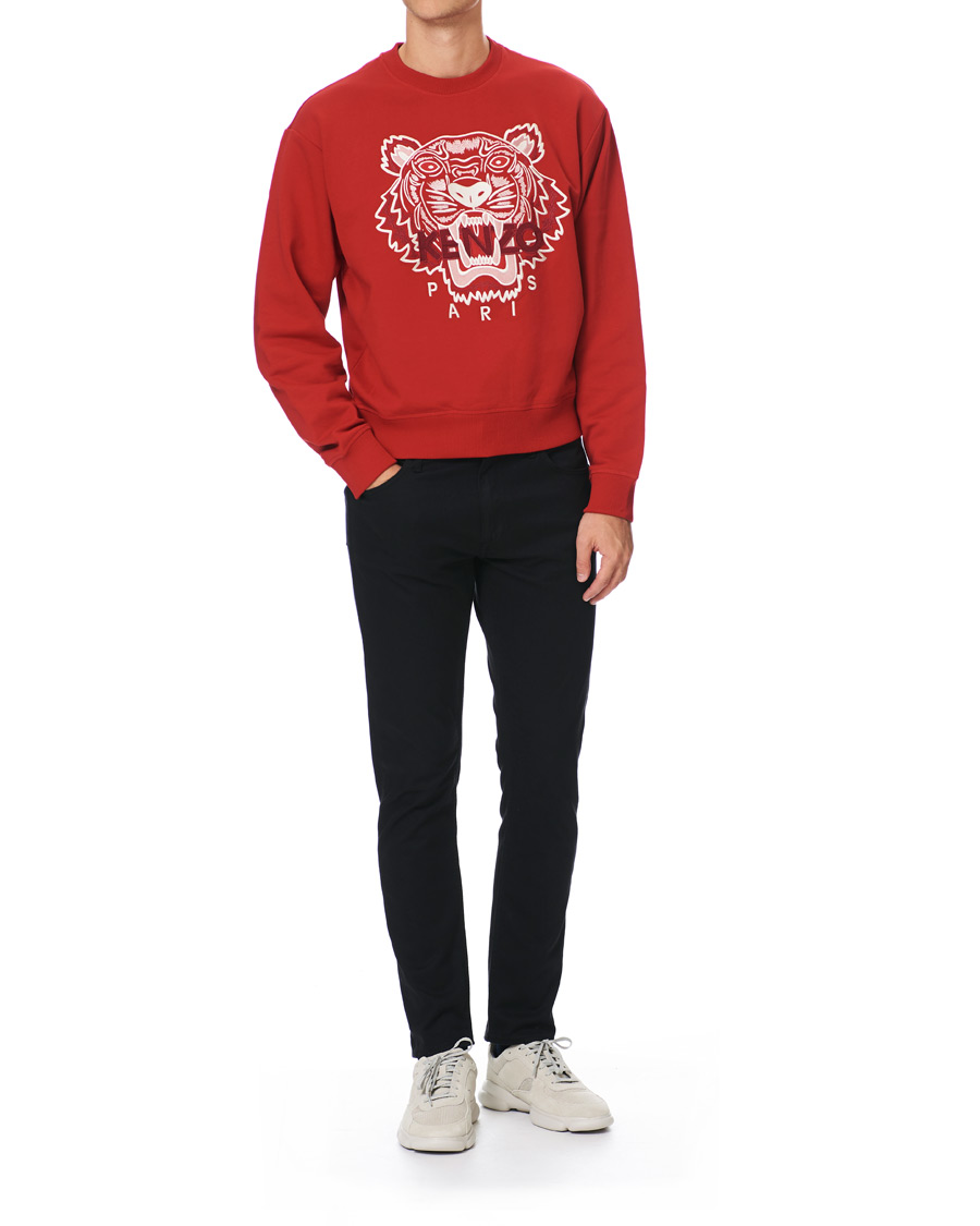 Homme | Pulls Et Tricots | KENZO | Icon Tiger Crew Neck Sweatshirt Red