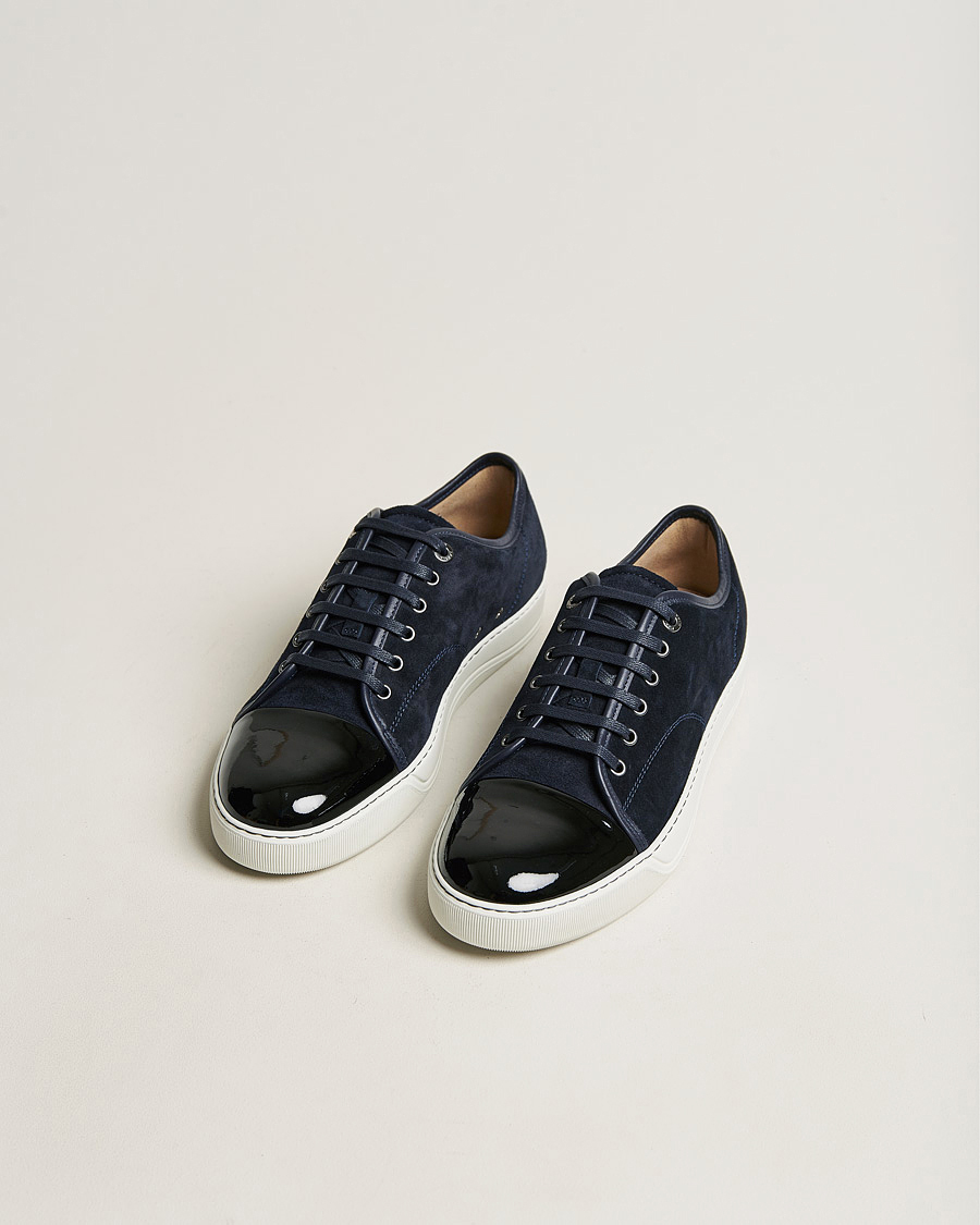 Homme | Lanvin DBB1 Patent Cap Toe Sneaker Navy UK8 - EU42 | Lanvin | DBB1 Patent Cap Toe Sneaker Navy UK8 - EU42