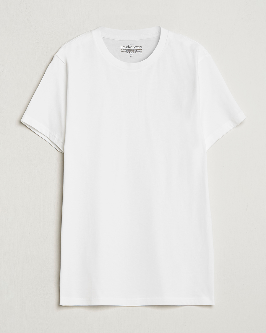 Homme | T-shirts | Bread & Boxers | Crew Neck Regular T-Shirt White