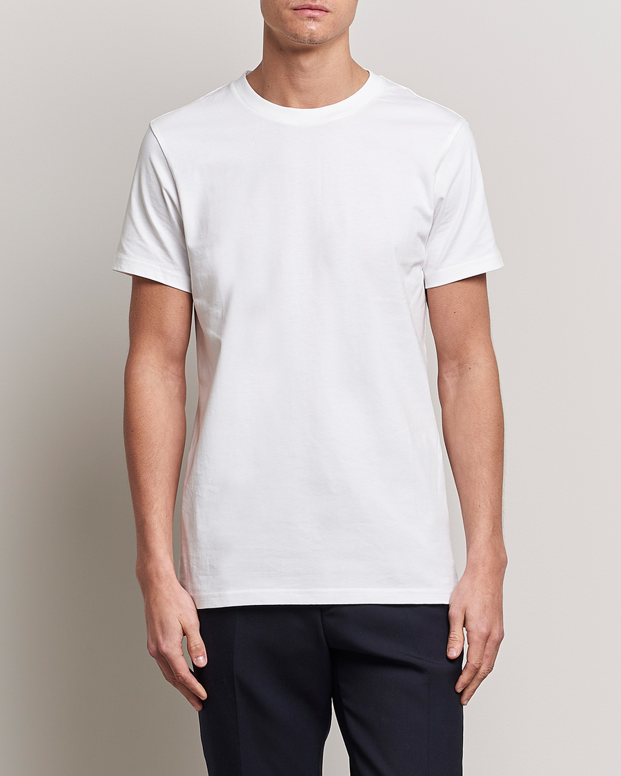 Homme | T-Shirts Blancs | Bread & Boxers | Crew Neck Regular T-Shirt White