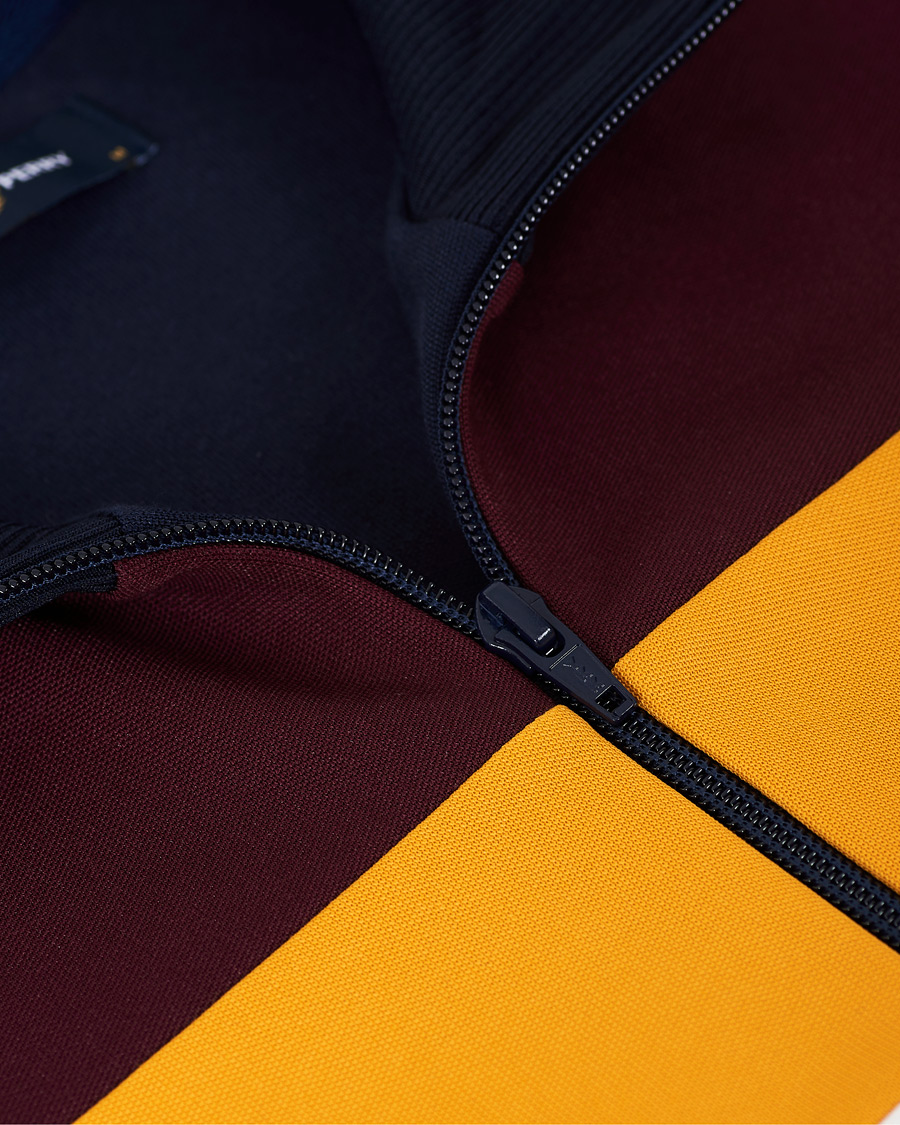 Homme | Pulls Et Tricots | Fred Perry | Colour Block Track Jacket Carbon Blue