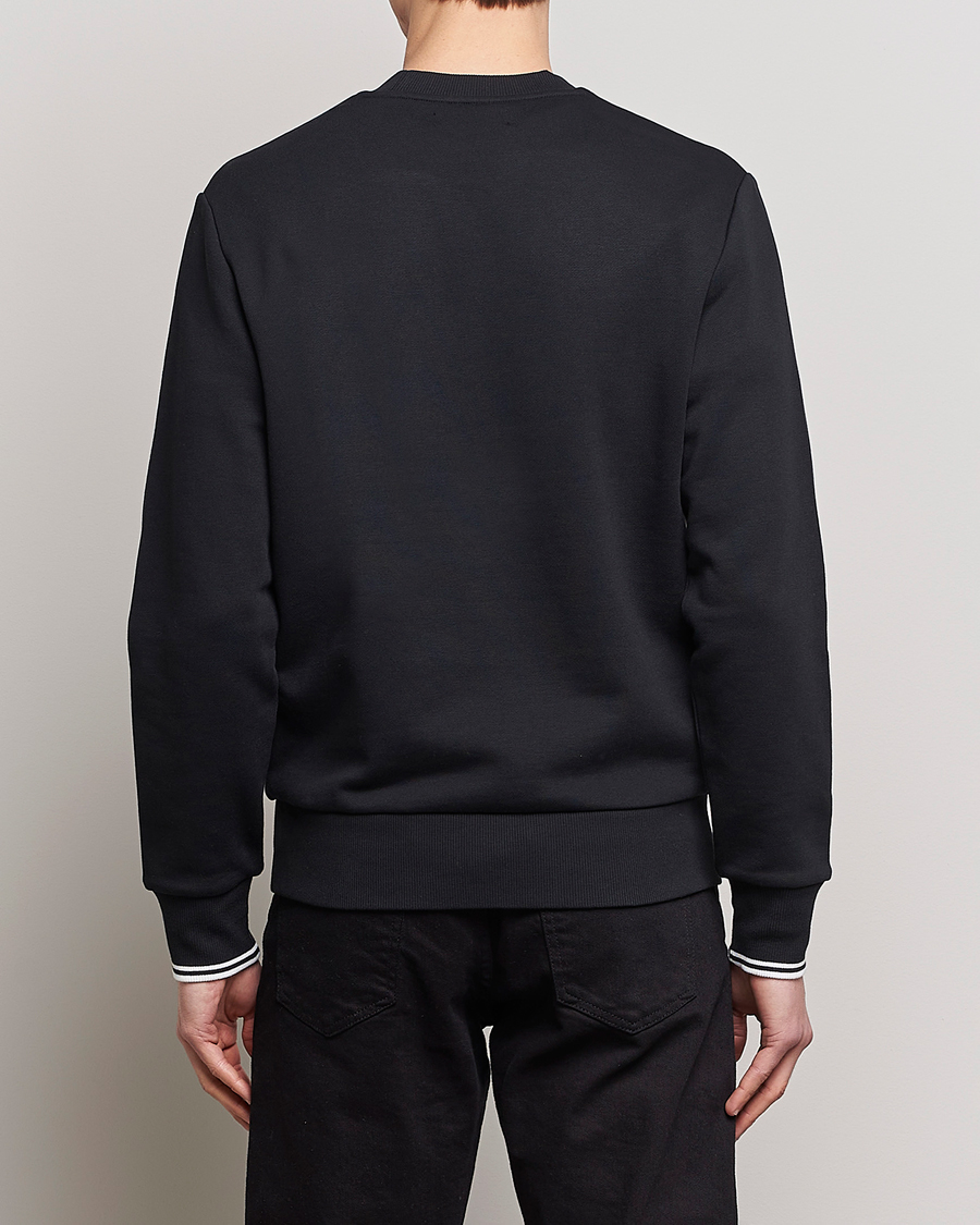 Homme | Pulls Et Tricots | Fred Perry | Crew Neck Sweatshirt Black