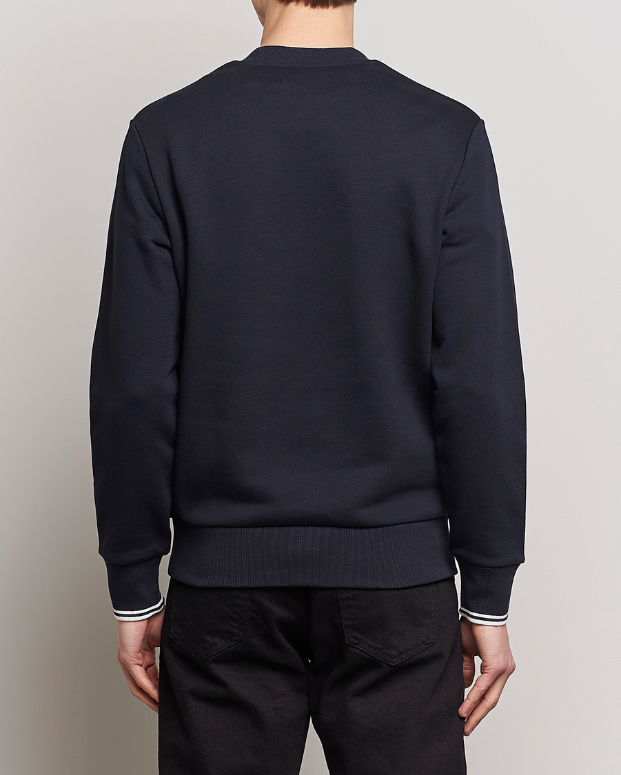 Homme | Pulls Et Tricots | Fred Perry | Crew Neck Sweatshirt Navy