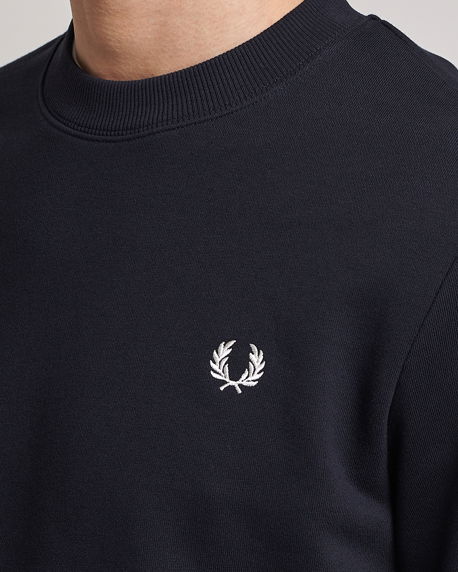 Homme | Pulls Et Tricots | Fred Perry | Crew Neck Sweatshirt Navy