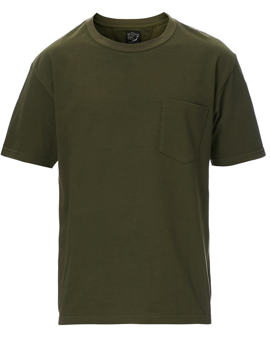 Homme | T-shirts | orSlow | Military Pocket Tee Dark Olive