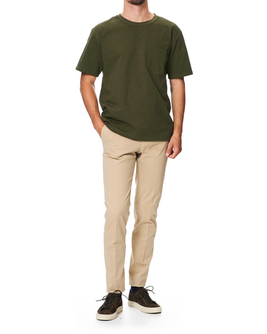 Homme | T-shirts | orSlow | Military Pocket Tee Dark Olive