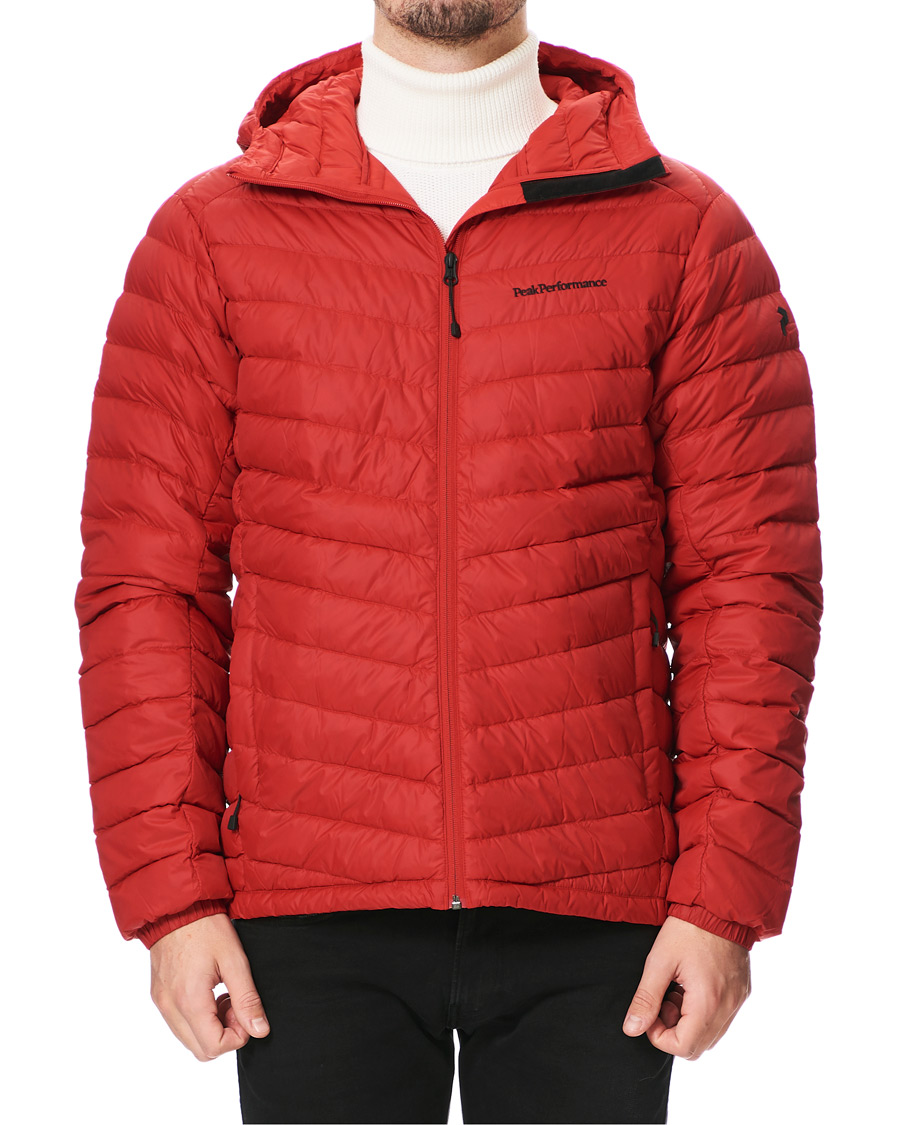 Homme | Manteaux Et Vestes | Peak Performance | Frost Liner Down Hooded Jacket Red