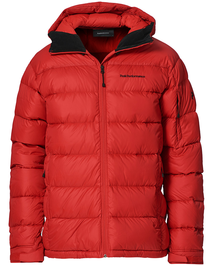 Homme | Manteaux Et Vestes | Peak Performance | Frost Down Hooded Jacket Red
