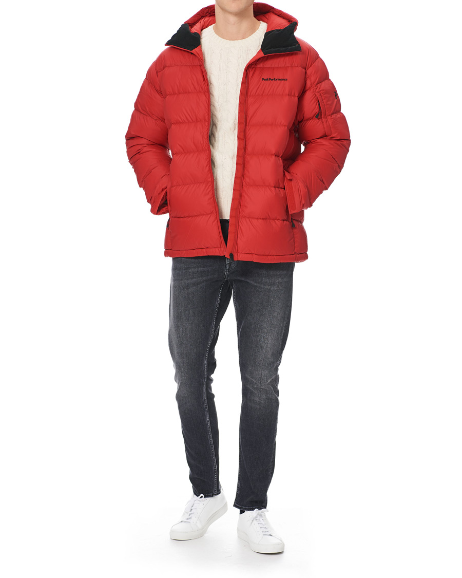 Homme | Manteaux Et Vestes | Peak Performance | Frost Down Hooded Jacket Red