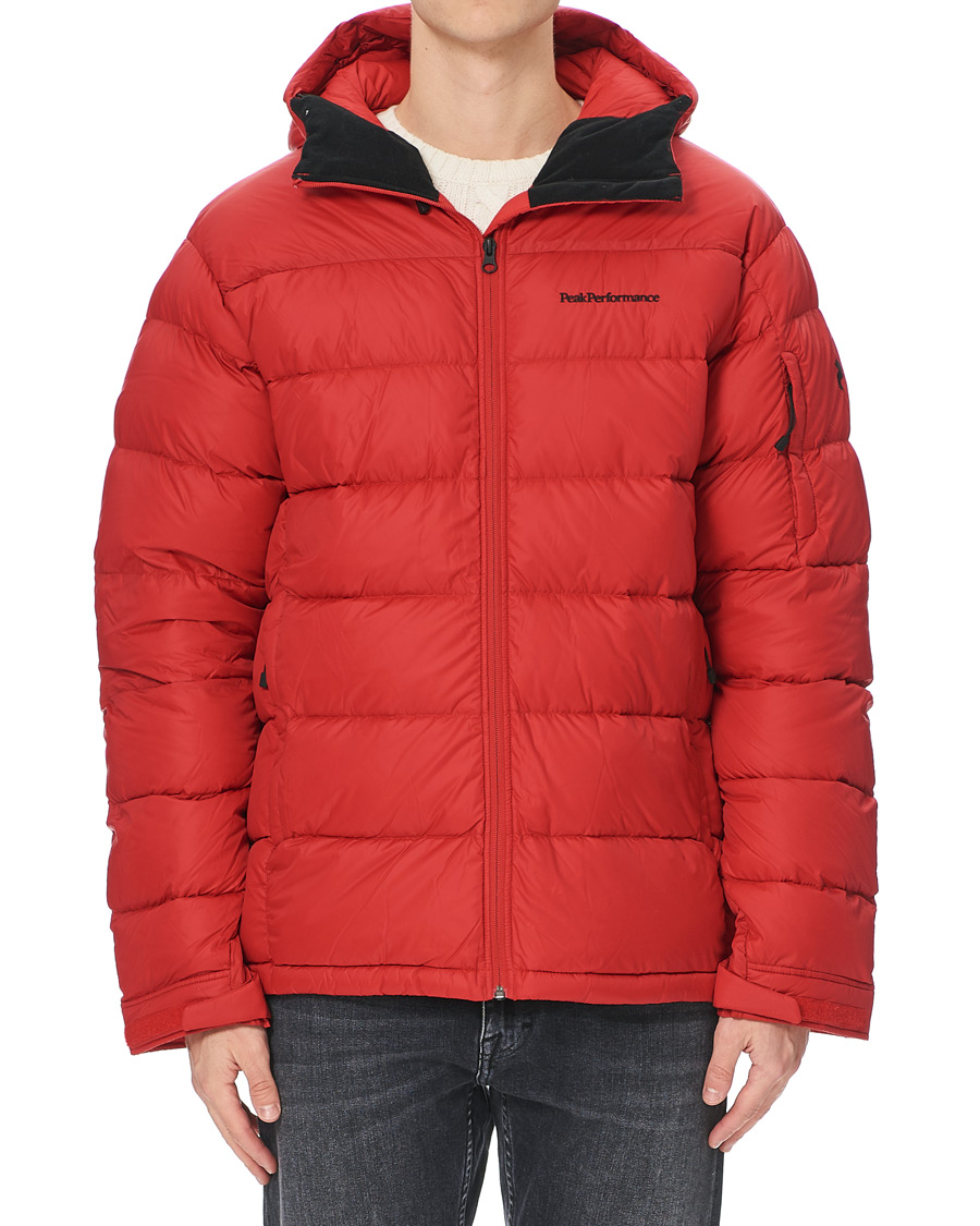 Homme | Manteaux Et Vestes | Peak Performance | Frost Down Hooded Jacket Red