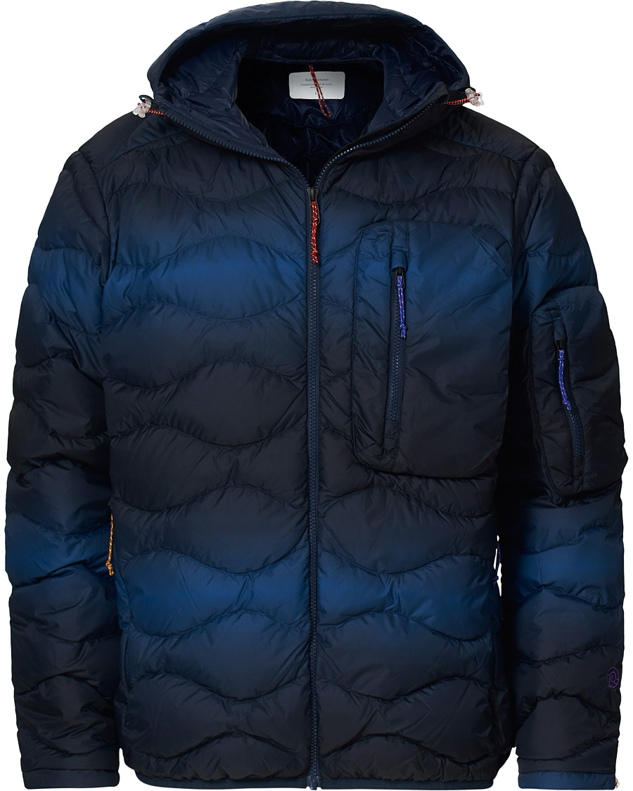 Homme | Manteaux Et Vestes | Peak Performance | Ben Gorham Helium Hooded Jacket Blue Pattern