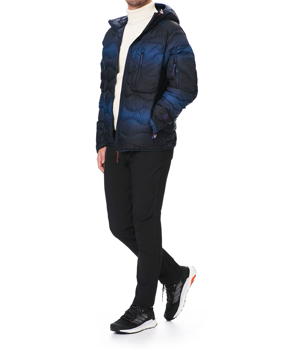 Homme | Manteaux Et Vestes | Peak Performance | Ben Gorham Helium Hooded Jacket Blue Pattern