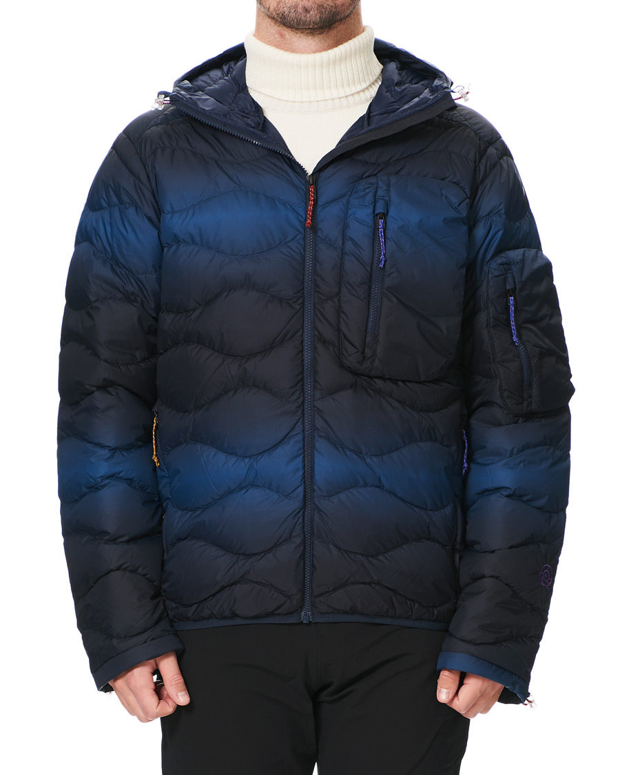 Homme | Manteaux Et Vestes | Peak Performance | Ben Gorham Helium Hooded Jacket Blue Pattern