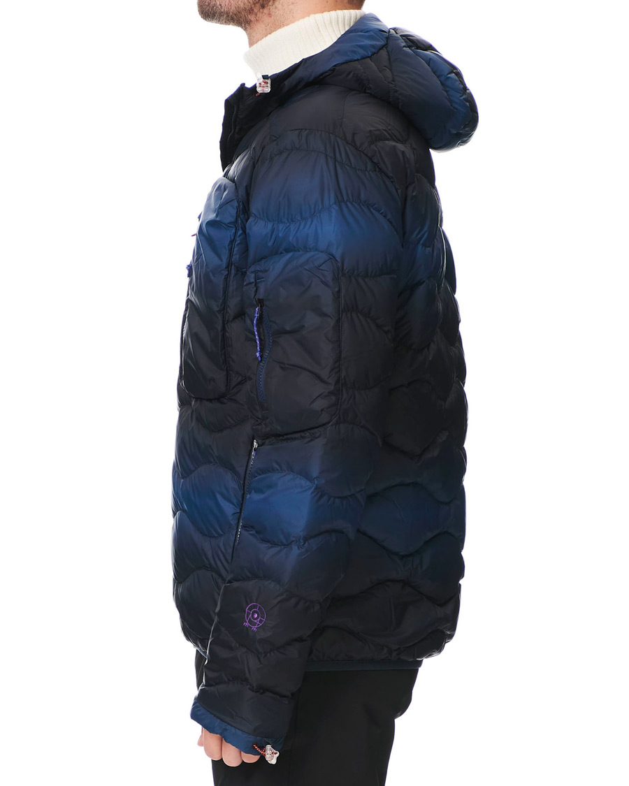 Homme | Manteaux Et Vestes | Peak Performance | Ben Gorham Helium Hooded Jacket Blue Pattern
