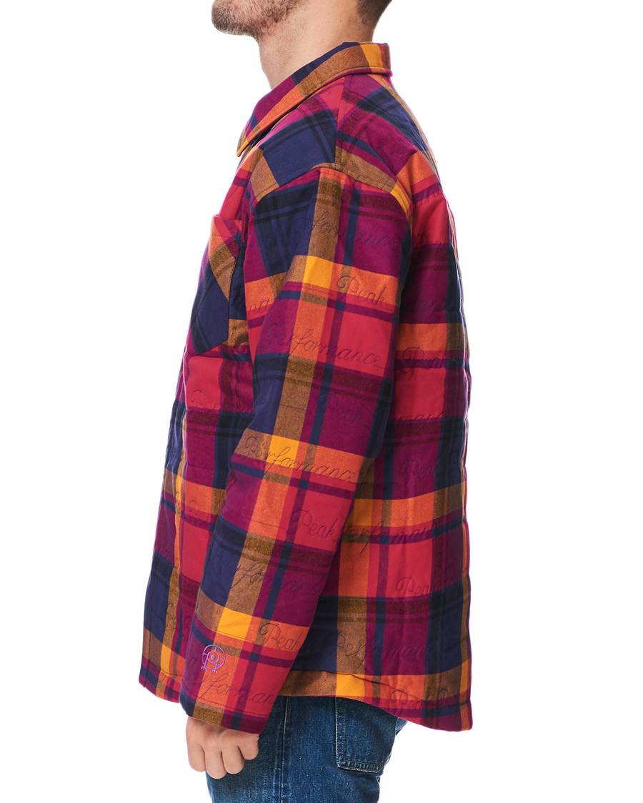 Homme | Chemises | Peak Performance | Ben Gorham Flannel Liner Overshirt Power Pink