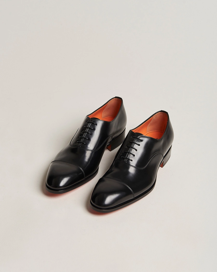 Homme | Chaussures Faites Main | Santoni | Blake Oxford  Black Calf